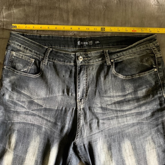 EUC Encore Black Distressed Style Skinny Jeans - Picture 4 of 8